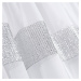 Dekorační krátká záclona se zirkony s řasící páskou DENISE bílá 300x150 cm nebo 400x150 cm MyBes