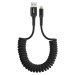 YENKEE kabel YCU 502 BK USB-A - Lightning, MFi, 12W, kroucený, opletený, černá - 35056657