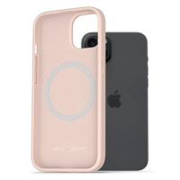 AlzaGuard Silicone Case Compatible with Magsafe pro iPhone 15 Plus růžový