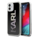Kryt Karl Lagerfeld KLHCP12SKLMLBK iPhone 12 mini 5,4" black hardcase Karl Logo Glitter (KLHCP12