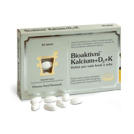 Bioaktivní Kalcium+D3+K1+K2 tbl.60 Pharma Nord