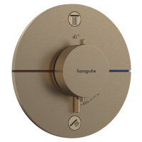 Vanová baterie Hansgrohe ShowerSelect Comfort S bez podomítkového tělesa kartáčovaný bronz 15556