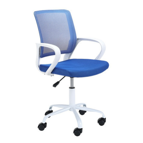 Otočná židle FD-6, bílá/modrá Akord