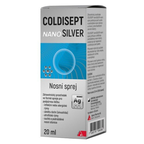 Coldisept NanoSilver nosní sprej 20 ml