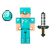 Mattel minecraft® figurka alex v diamantovém brnění 9 cm, htn09