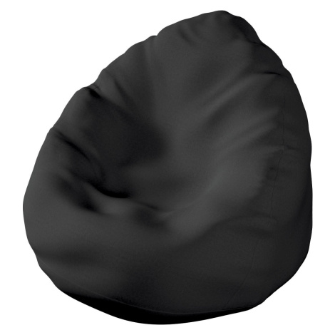 Dekoria Náhradní potah na sedací vak, černý melanž, pro sedací vak Ø50 x 85 cm, Living II, 106-5