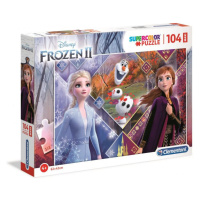 Clementoni: Puzzle 104 ks Maxi - Super Color Frozen Ledové království