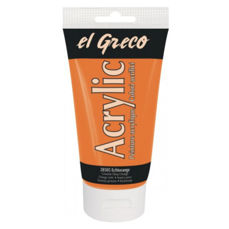 Kreul Akrylová barva EL GRECO 150 ml TMAVÁ ORANŽOVÁ