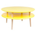 Žlutý konferenční stolek Ragaba UFO, ⌀ 70 cm