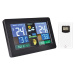 Solight meteostanice, extra velký barevný LCD, teplota, vlhkost, tlak, RCC, USb nabíjení, černá 