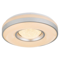 Globo LED stropní svítidlo Colla+kovový rámeček, stříbro
