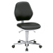 bimos Pracovní otočná židle pro čisté prostory, s kolečky, permanentní kontakt