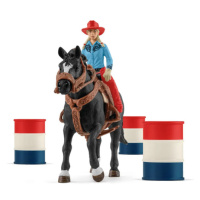 Schleich 42576 Kovbojský závod kolem barelů