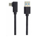 PREMIUMCORD Kabel USB typ C/M zahnutý konektor 90° - USB 3.0 A/M, 50cm