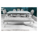 LuxD Designová lavice Rococo, 170 cm, šedá