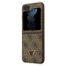 Guess hard silikonový kryt Samsung Galaxy Z Flip 5 Brown 4G Triangle