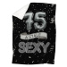 IMPAR Beránková deka Stále sexy – Černá - 75 let