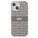 DKNY PC/TPU Repeat Pattern Tonal Stripe Magsafe kryt iPhone 13 béžový