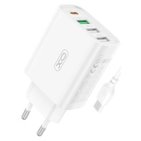 Nabíječka XO Wall charger L120 3x USB, 1x USB-C, 18W (white)