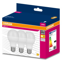 3PAK LED žárovka LED E27 A60 19W = 150W 2452lm 2700K Teplá 200° OSRAM VALUE