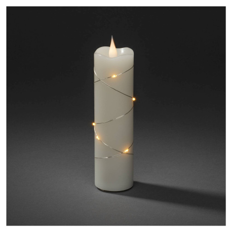 Konstsmide Christmas LED vosková svíčka krémová barva jantarová 17,8 cm Konstmide
