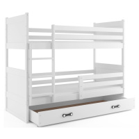 BMS Dětská patrová postel RICO | bílá 90 x 200 cm Barva: Bílá