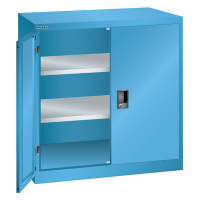 LISTA Skříň s otočnými dveřmi, 2 police, šířka 1000 mm, světlá modrá
