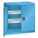 LISTA Skříň s otočnými dveřmi, 2 police, šířka 1000 mm, světlá modrá