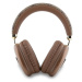 Guess PU Leather 4G Triangle Logo Bluetooth Stereo Headphone hnědé