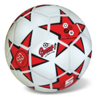 Míč fotbal červený 23 cm, 360 gr