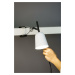 FARO STUDIO bílá stolní lampa s klipem
