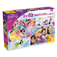 Oboustranné podlahové puzzle 2x24 dílků Maxi Floor Disney Princess LISCIANI 91720