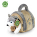 RAPPA - Plyšový pes husky 13 cm s přepravkou ECO-FRIENDLY