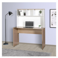 Adore Furniture Pracovní stůl 149x110 cm bílá/hnědá