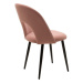 Jídelní židle Janet černá, růžová