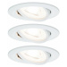 PAULMANN Vestavné svítidlo LED Nova kruhové 3x6,5W GU10 bílá mat nastavitelné 3-krokové-stmívate