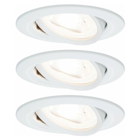 PAULMANN Vestavné svítidlo LED Nova kruhové 3x6,5W GU10 bílá mat nastavitelné 3-krokové-stmívate