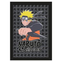 Faro Dětská fleecová deka POLAR NARUTO 100x140 cm černá