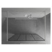 MEXEN/S Kioto Sprchová zástěna WALK-IN volněstojící 150 x 200, černá vzor 8 mm, bílá 800-150-002
