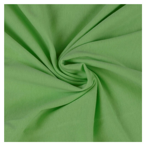 Jersey prostěradlo (220 x 200 cm) - Světle zelená Kvalitex