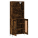 vidaXL Skříň highboard kouřový dub 69,5 x 34 x 180 cm kompozitní dřevo