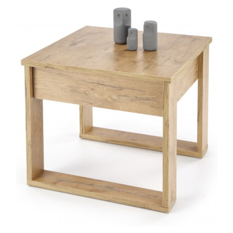 HALMAR Konferenční stolek NEA SQUARE 60 cm dub wotan