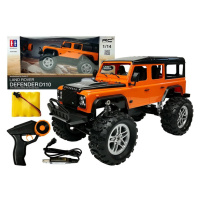 Double E Auto na dálkové ovládání Land Rover Defender 4x4 RC 1:14 oranžové RC