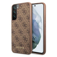 Guess GUHCS23SG4GFBR pouzdro pro Samsung S23 S911 hnědá/brown hard case 4G