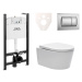 Cenově zvýhodněný závěsný WC set Jika do lehkých stěn / předstěnová montáž+ WC SAT Brevis SIKOJS