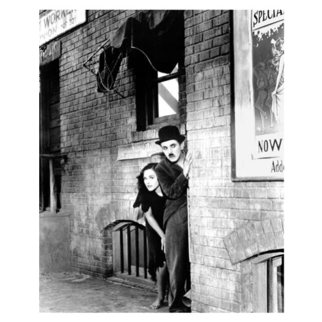 Plakát, Obraz - Charlie Chaplin, Paulette Goddard, 1936, 30 × 40 cm