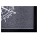 Hanse Home Collection koberce Rohožka námořní kotva, kompas 105363 Anthracite grey black - 40x60