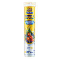 Maxi Vita Exclusive Vitamin C + rakytník s příchutí citronu 20 šumivých tablet 80g