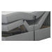 Postel boxspring NIGEL šedá, 180x200 cm