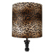 Stojací lampa černá s odstínem leopard 40 cm - Classico